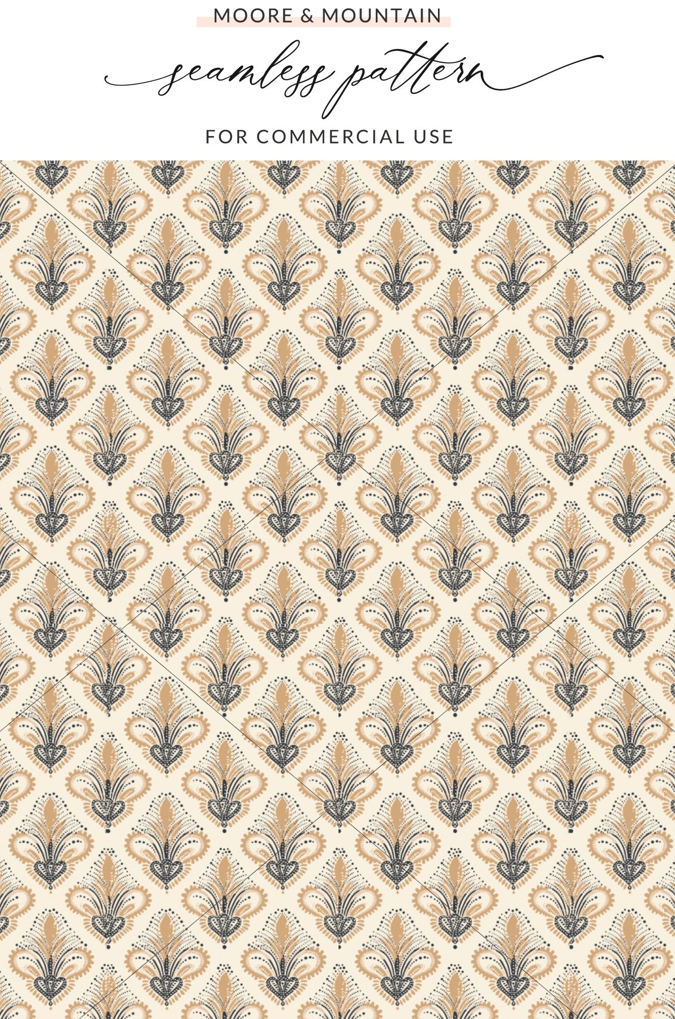 Elegant Floral Seamless Pattern for Commercial Use
