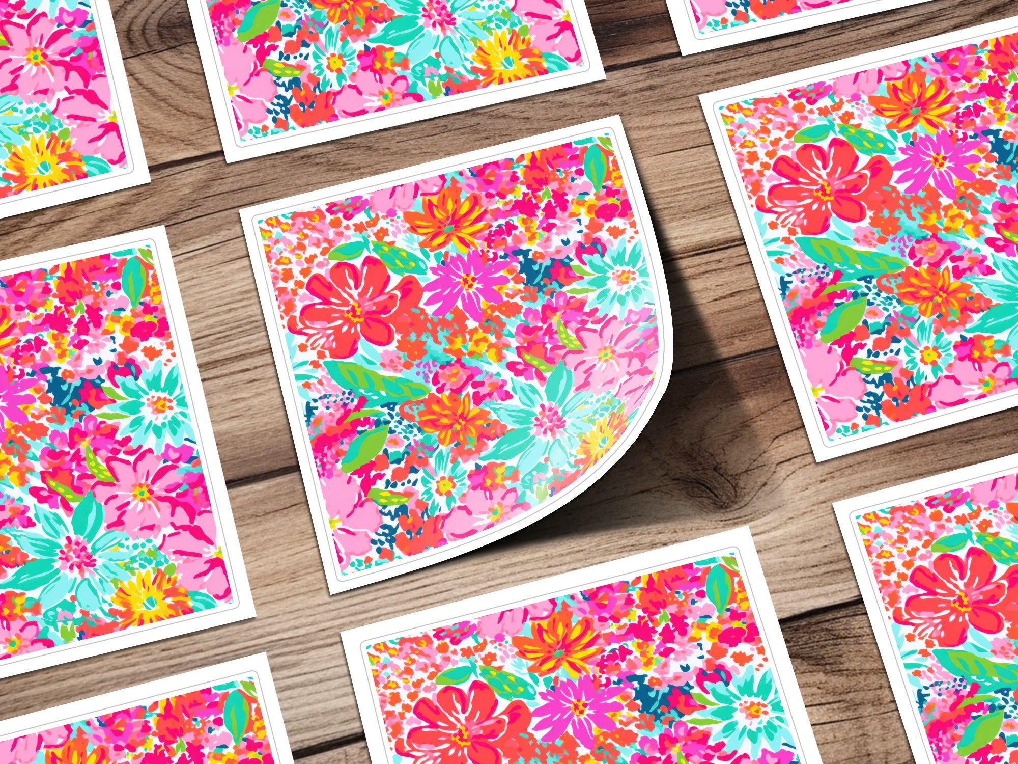 Vibrant Floral Pattern Print Perfect for Any Room Decor