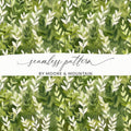 Seamless Green Leaf Pattern by Moore & Mountain