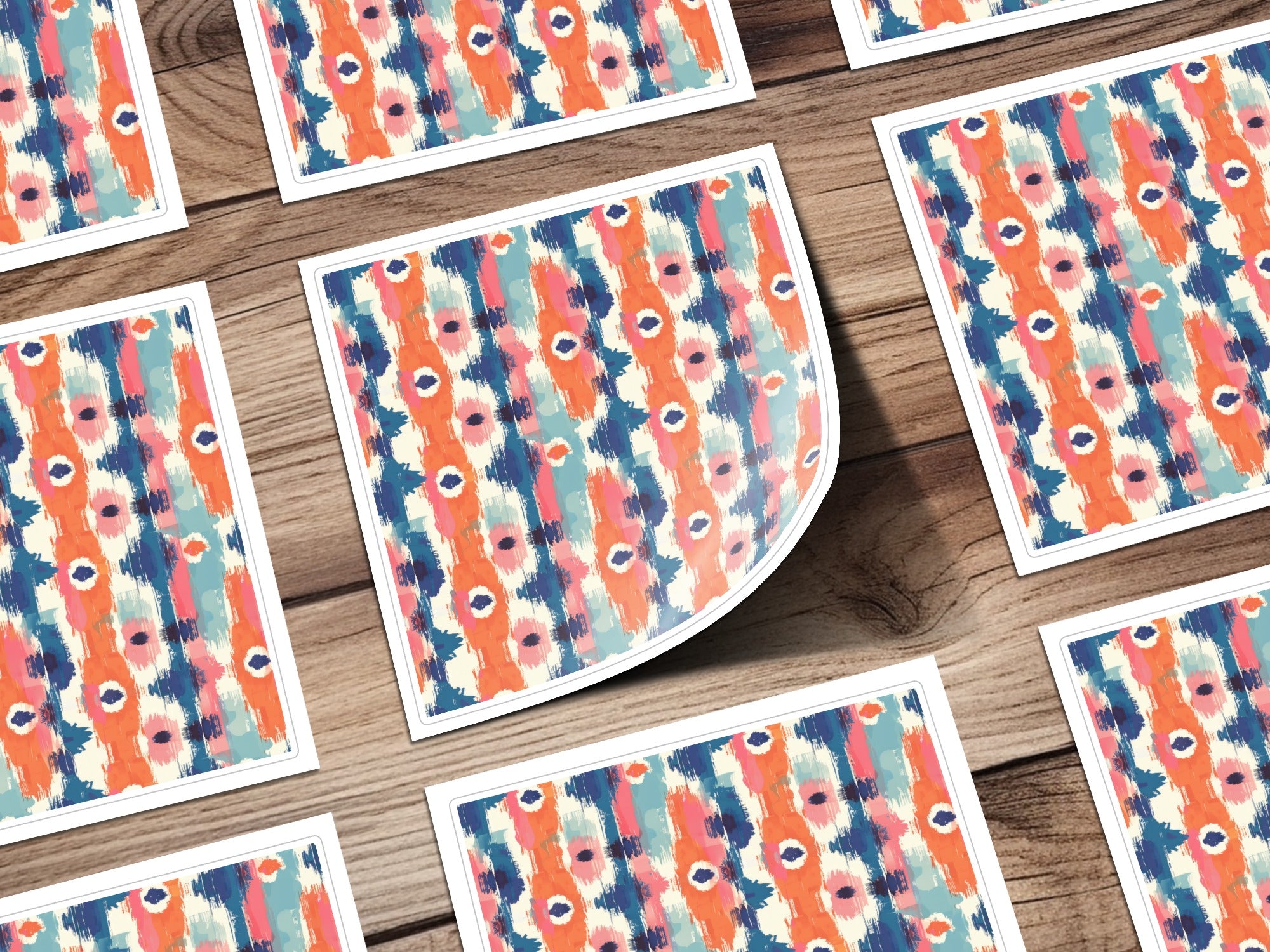 Vibrant Abstract Pattern Sticker Set for All Occasions