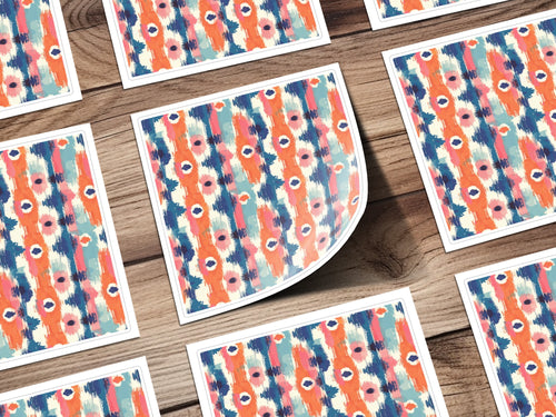 Vibrant Abstract Pattern Sticker Set for All Occasions