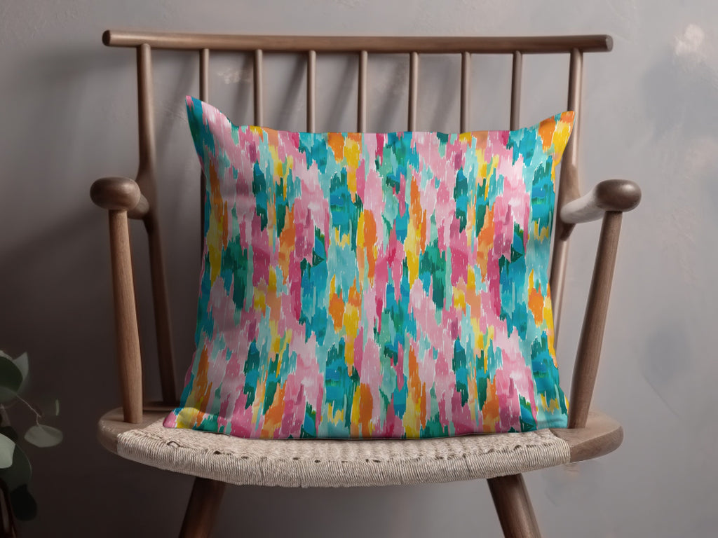 Vibrant Abstract Pattern Decorative Pillow for Home Decor