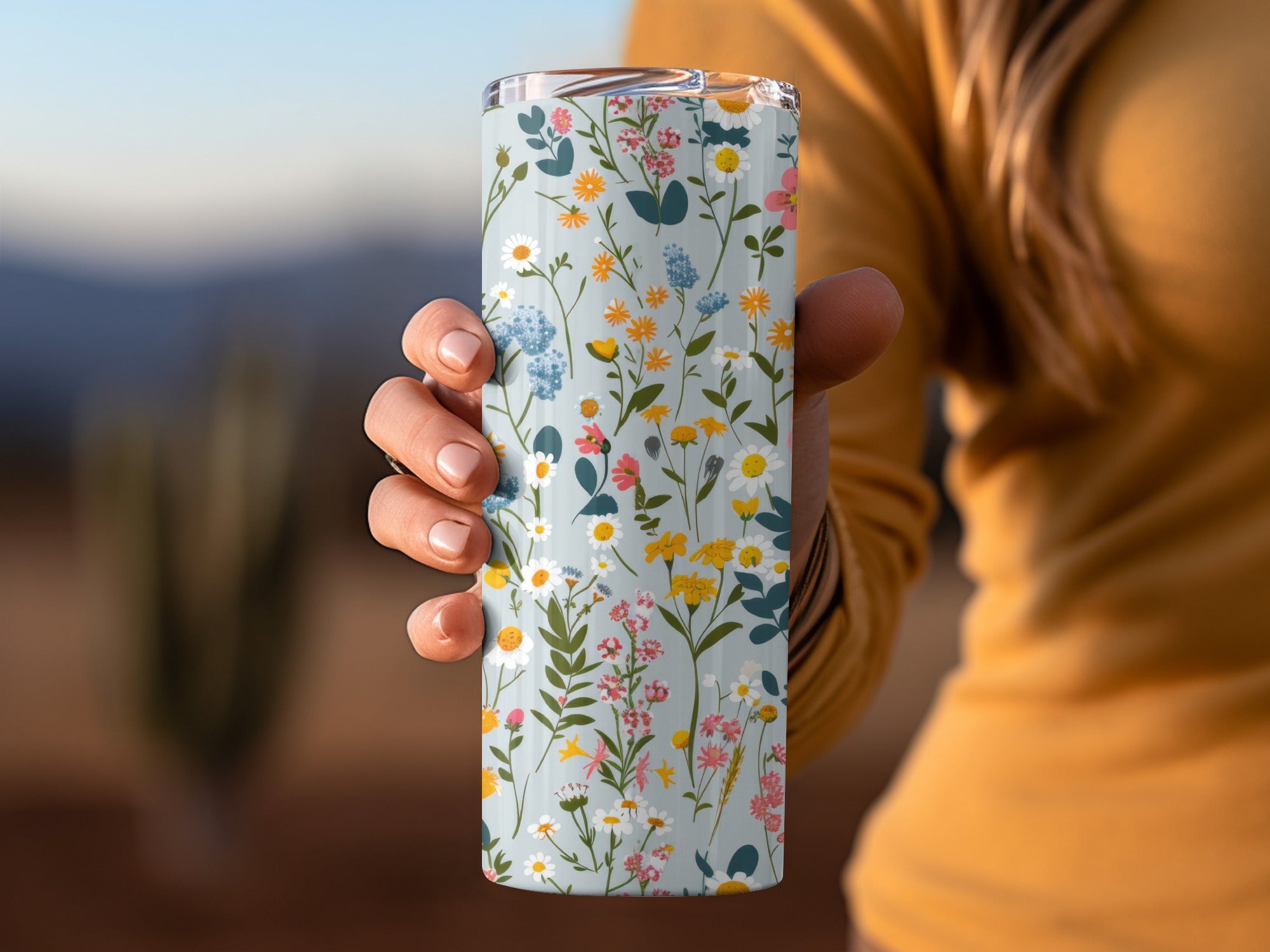 Floral Patterned Tumbler for a Stylish Drinkware Choice