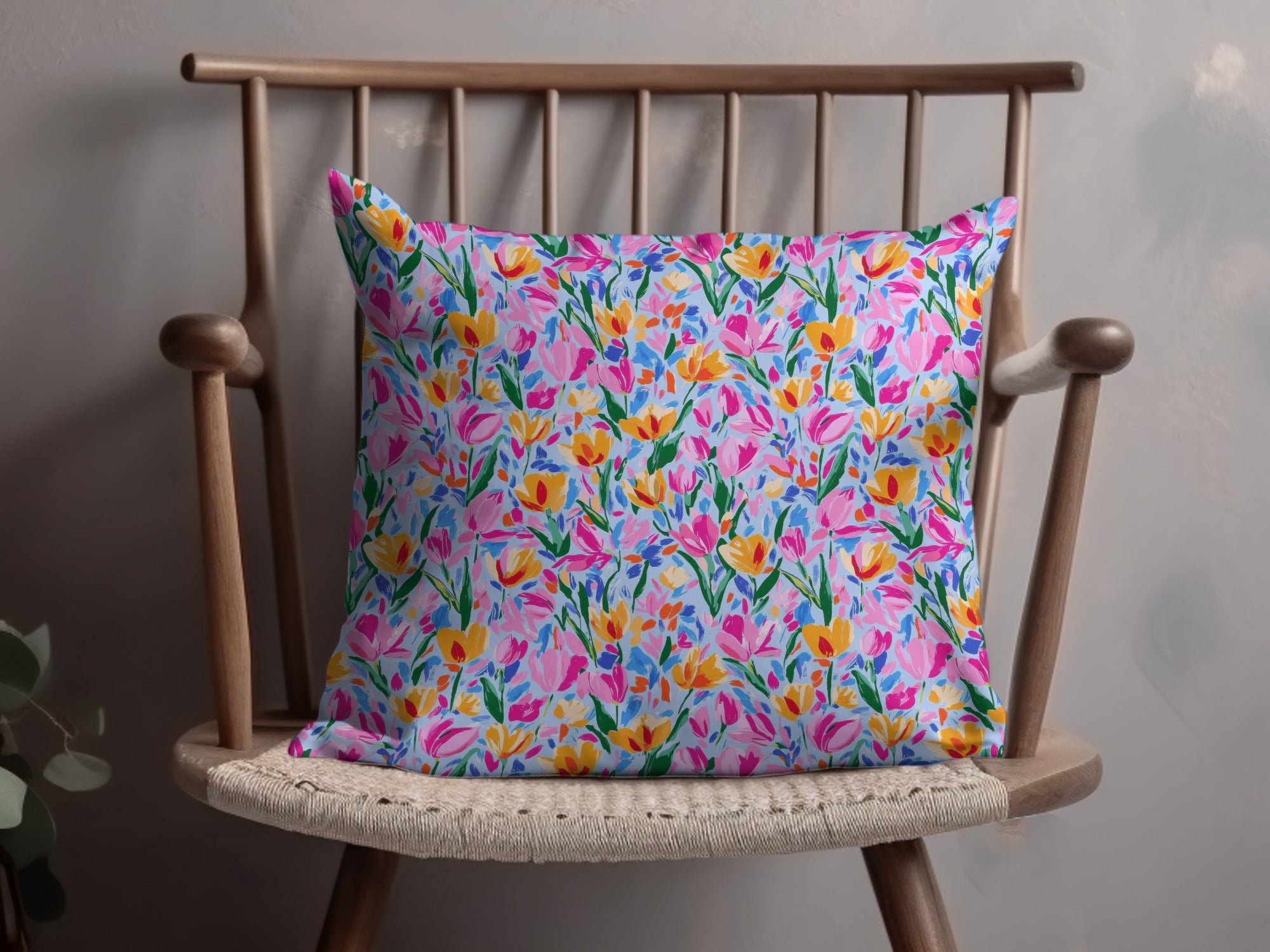 Colorful Floral Pattern Decorative Pillow product
