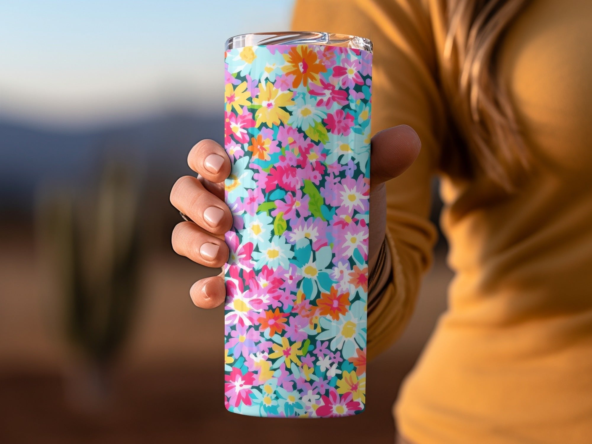 Ditsy Digital Floral Pattern, Seamless Flower Design, Colorful Background, Repeating Fabric Print, Scrapbooking Paper, Digital Download - Moore and Mountain