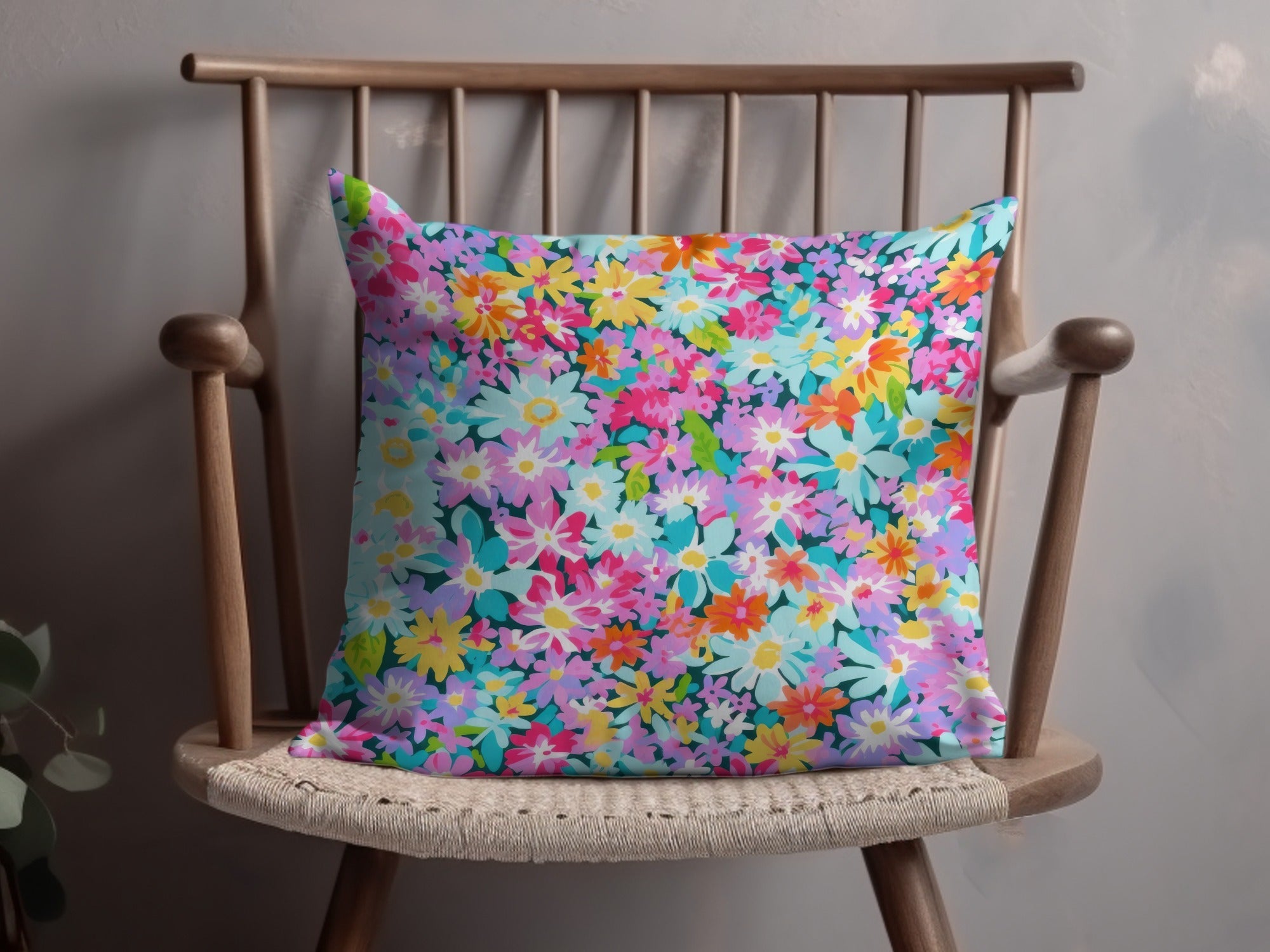 Ditsy Digital Floral Pattern, Seamless Flower Design, Colorful Background, Repeating Fabric Print, Scrapbooking Paper, Digital Download - Moore and Mountain