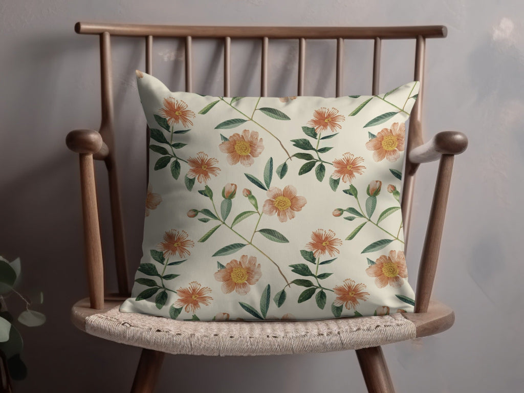 Ditsy Floral Digital Paper, Peach Flower Pattern, Seamless Pattern Design, Repeat Pattern Download, Botanical Print, Surface Pattern Digital - Moore and Mountain