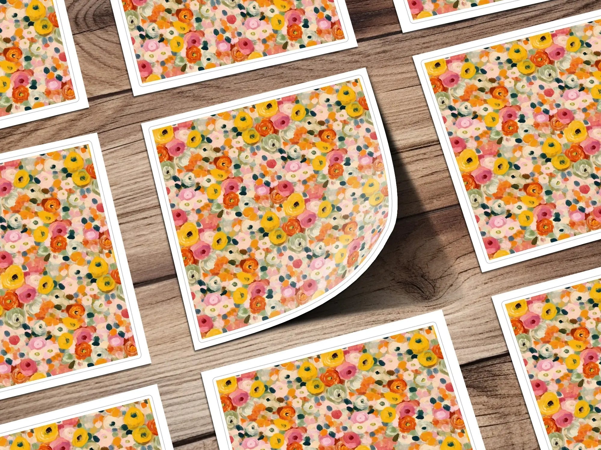 Ditsy Floral Digital Paper, Seamless Flower Pattern, JPEG File, Watercolor Flower Digital, Spring Flowers, Digital Download, Scrapbook Paper - Moore and Mountain