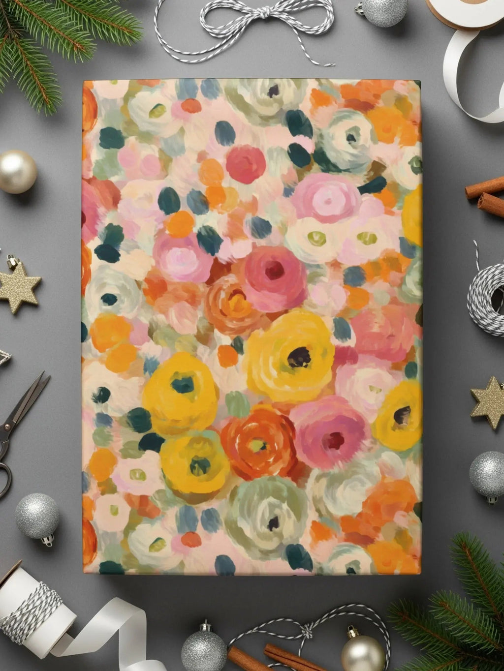 Ditsy Floral Digital Paper, Seamless Flower Pattern, JPEG File, Watercolor Flower Digital, Spring Flowers, Digital Download, Scrapbook Paper - Moore and Mountain