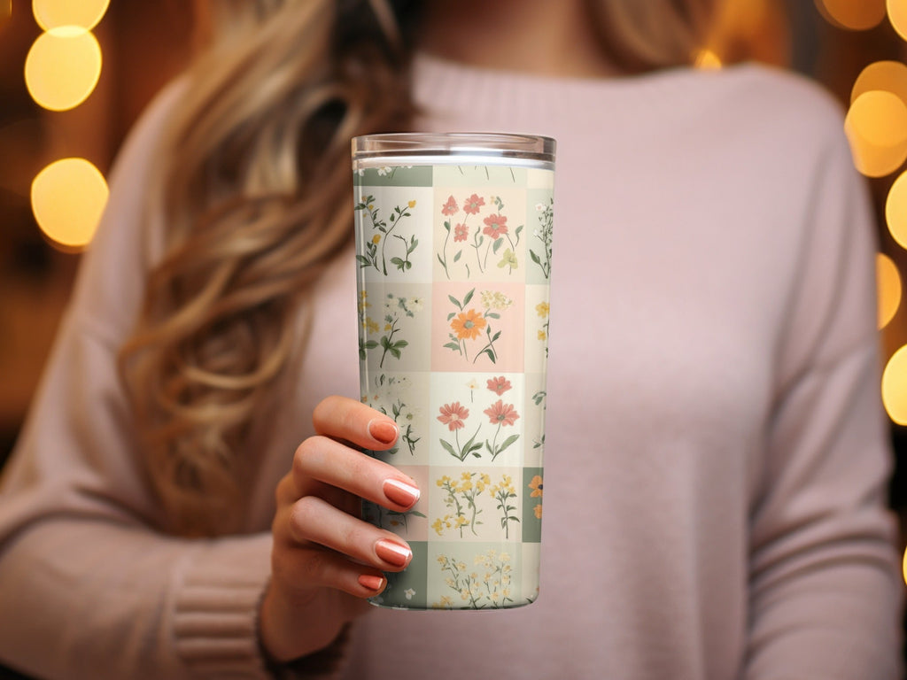 Ditsy Floral Digital Paper, Seamless Patchwork Flower Pattern, Botanical Print, Scrapbook Paper, Fabric Design, 12x12 JPEG, Digital Download - Moore and Mountain