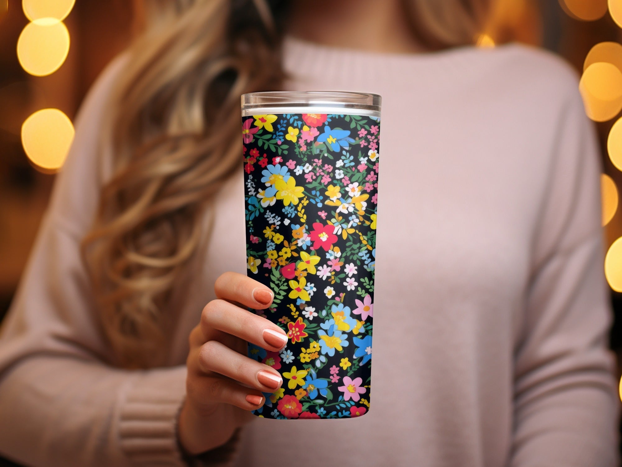 Ditsy Floral Seamless Pattern Colorful Flower Design, Fabric Print, Scrapbook Paper, Digital Download - Moore and Mountain