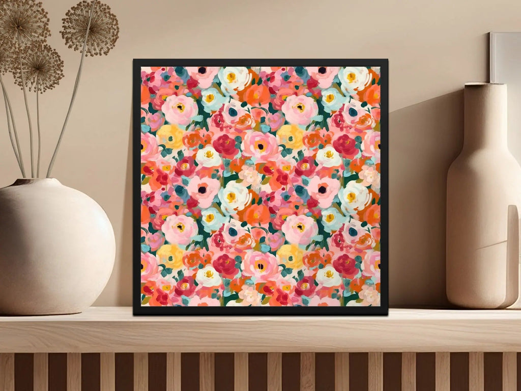 Ditsy Floral Seamless Pattern Digital, Colorful Flower Design, JPEG Files, Scrapbook Paper, Fabric Design, Commercial Use, Digital Download - Moore and Mountain