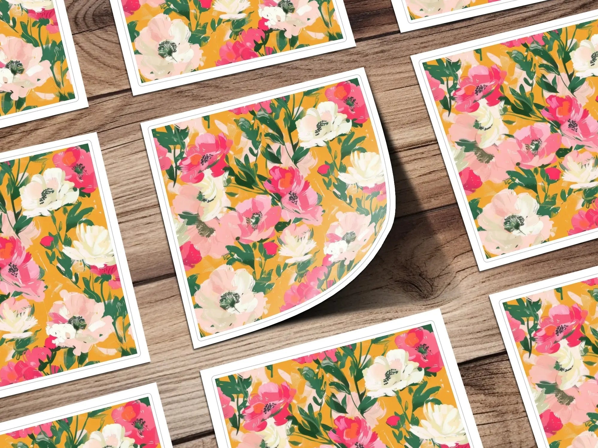 Ditsy Floral Seamless Pattern, Digital Download, Pink Flowers, Flower Print, Repeat Pattern, Fabric Design, JPEG Files - Moore and Mountain