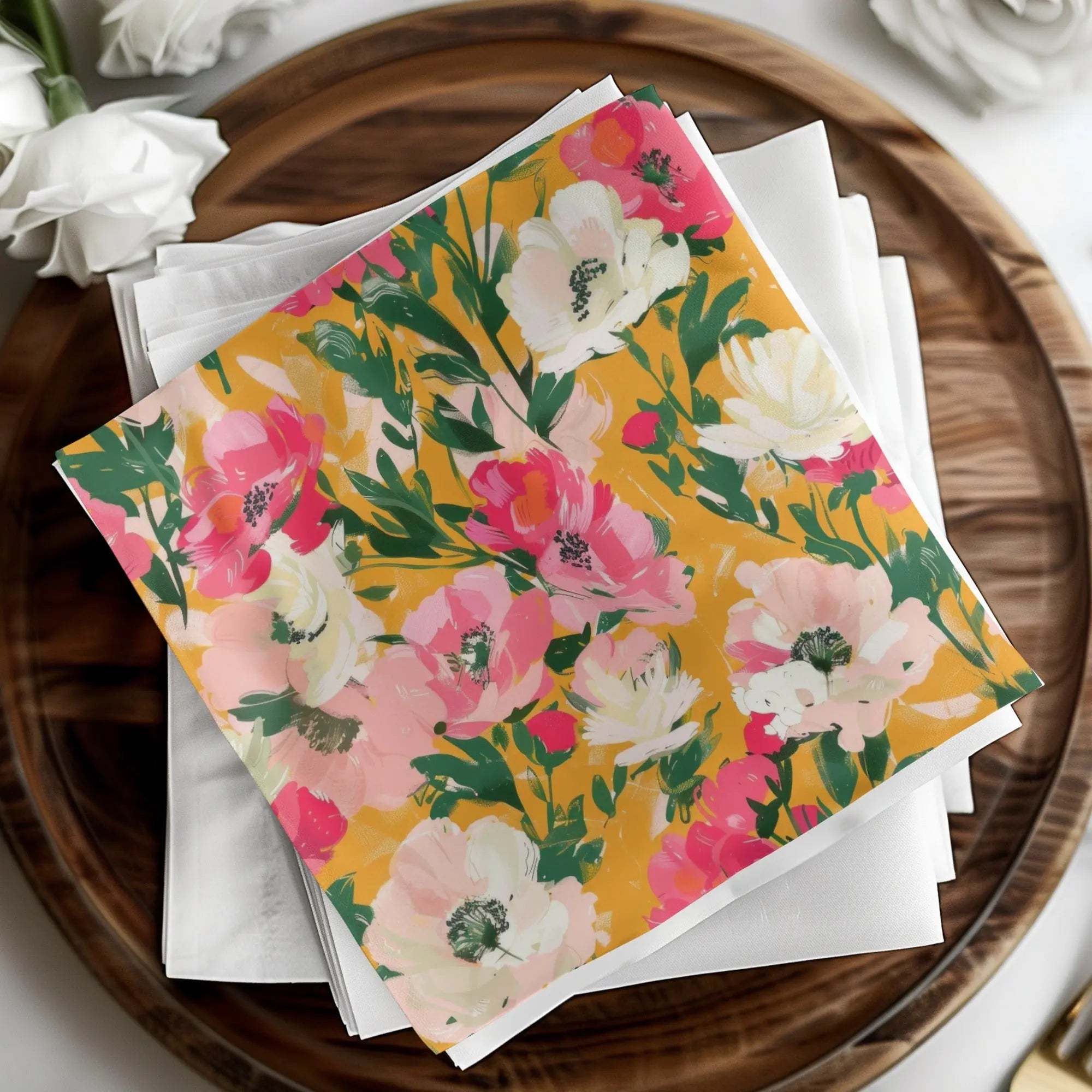 Ditsy Floral Seamless Pattern, Digital Download, Pink Flowers, Flower Print, Repeat Pattern, Fabric Design, JPEG Files - Moore and Mountain