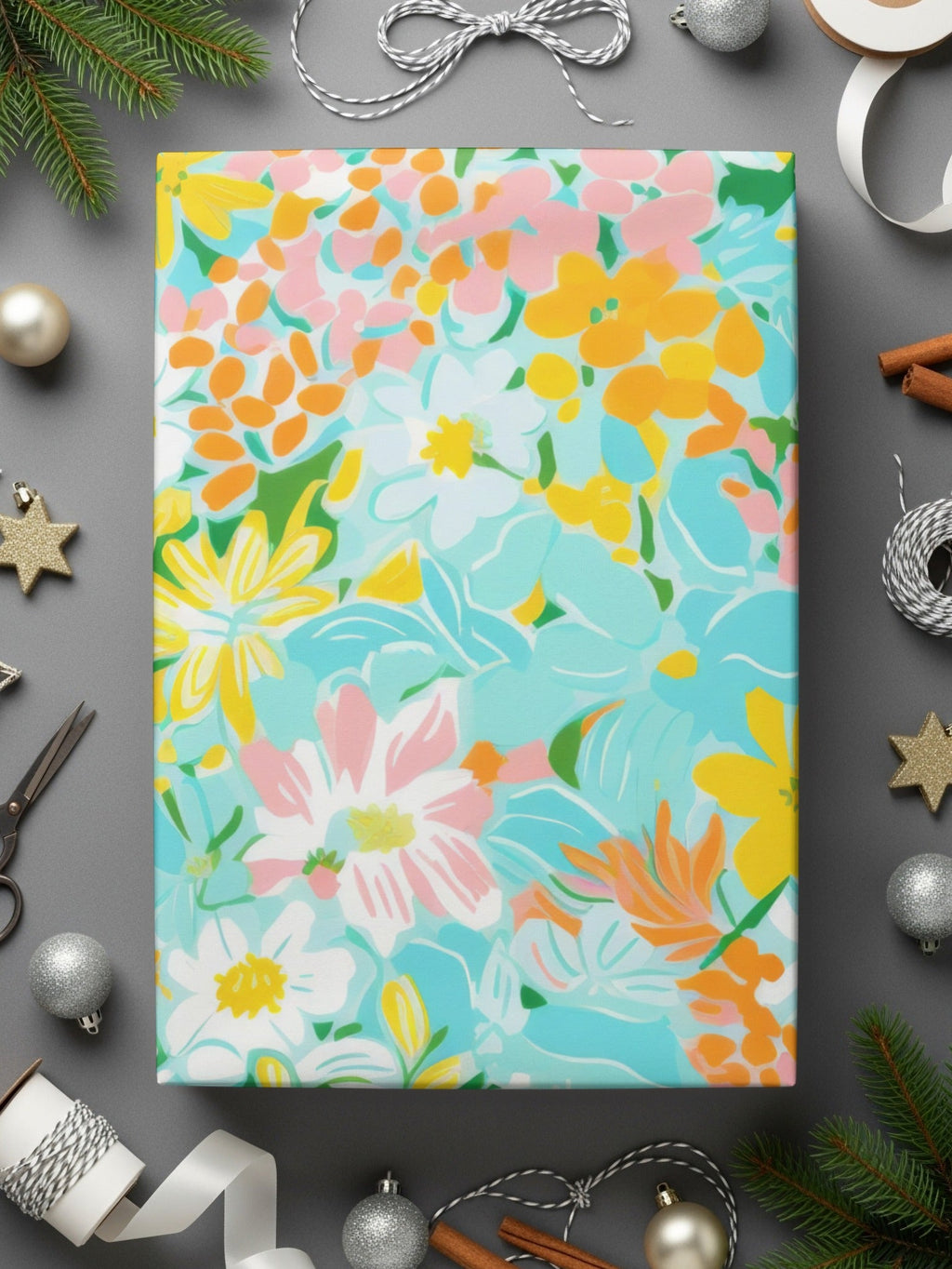 Ditsy Floral Seamless Pattern, Digital Paper, Summer Print, Scrapbook Paper, Fabric Design, Pastel Flower Pattern, Flower Digital Pattern - Moore and Mountain