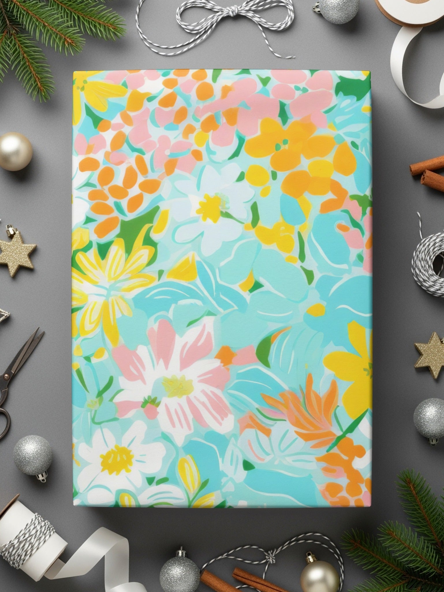 Ditsy Floral Seamless Pattern, Digital Paper, Summer Print, Scrapbook Paper, Fabric Design, Pastel Flower Pattern, Flower Digital Pattern - Moore and Mountain