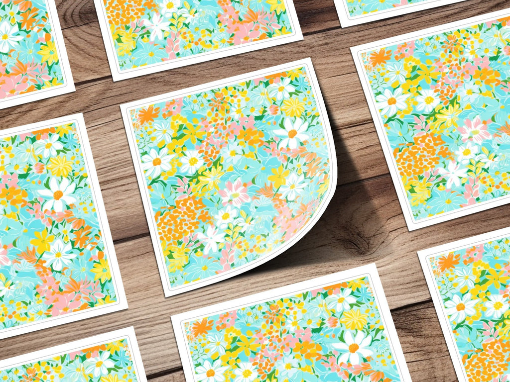 Ditsy Floral Seamless Pattern, Digital Paper, Summer Print, Scrapbook Paper, Fabric Design, Pastel Flower Pattern, Flower Digital Pattern - Moore and Mountain