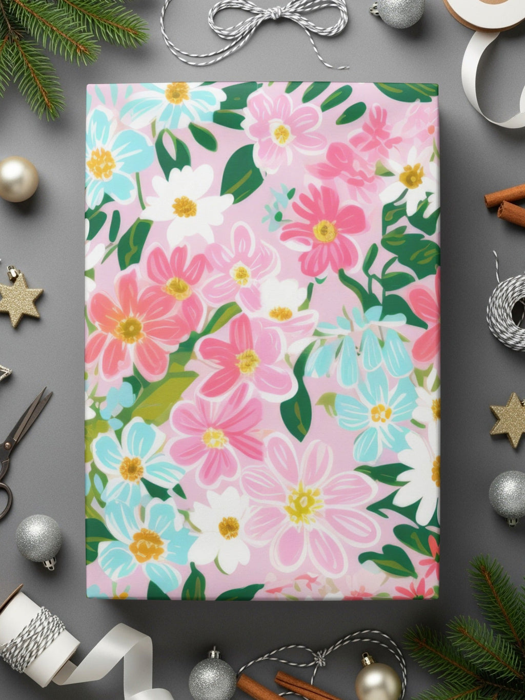 Ditsy Floral T-Shirt, Digital Art, Seamless Flower Floral Botanical Print, Fabric Design, Colorful Flower DesignFloral Digital Paper, Seamless Pattern, Pink Flower Digital Download, Scrapbook Paper, Fabric Design, 12x12 JPEG, Commercial Use - Moore and Mountain