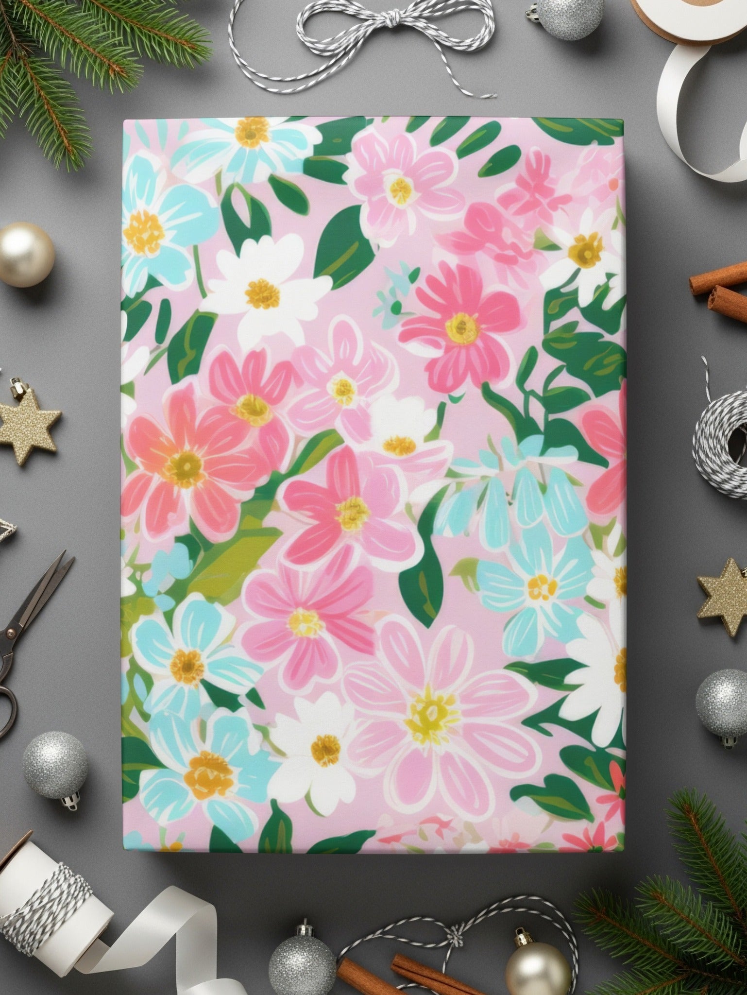 Ditsy Floral T-Shirt, Digital Art, Seamless Flower Floral Botanical Print, Fabric Design, Colorful Flower DesignFloral Digital Paper, Seamless Pattern, Pink Flower Digital Download, Scrapbook Paper, Fabric Design, 12x12 JPEG, Commercial Use - Moore and Mountain