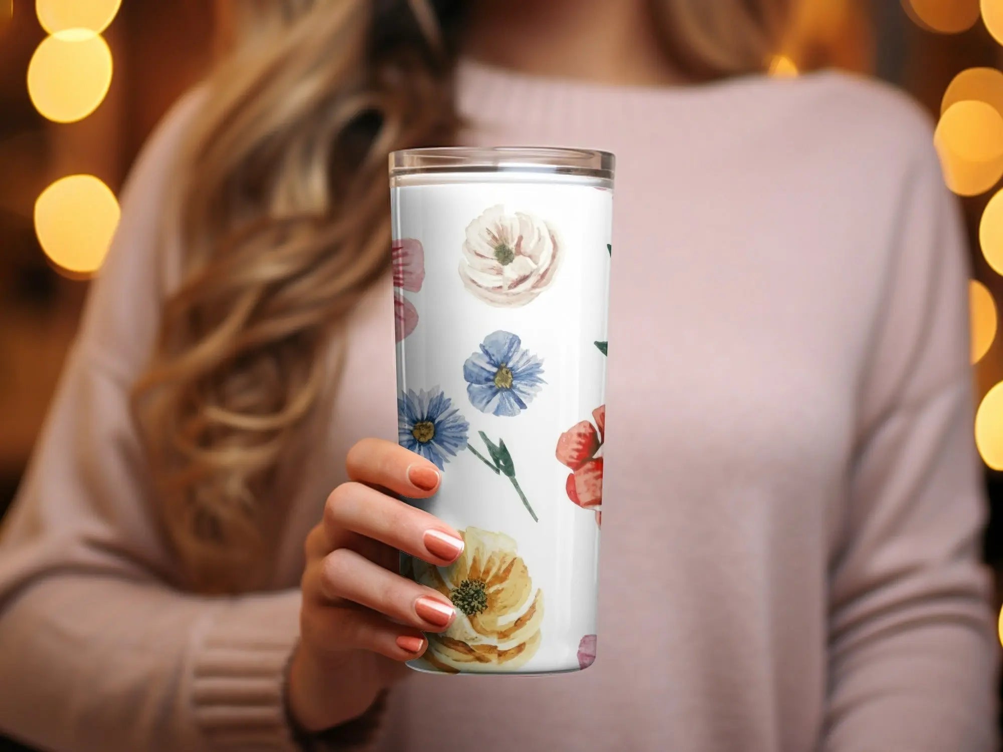 Ditsy Floral Watercolor Flower Digital Paper, Floral Seamless Pattern JPEG, Botanical Print Fabric Design, Flower Background, Commercial Use, Digital - Moore and Mountain