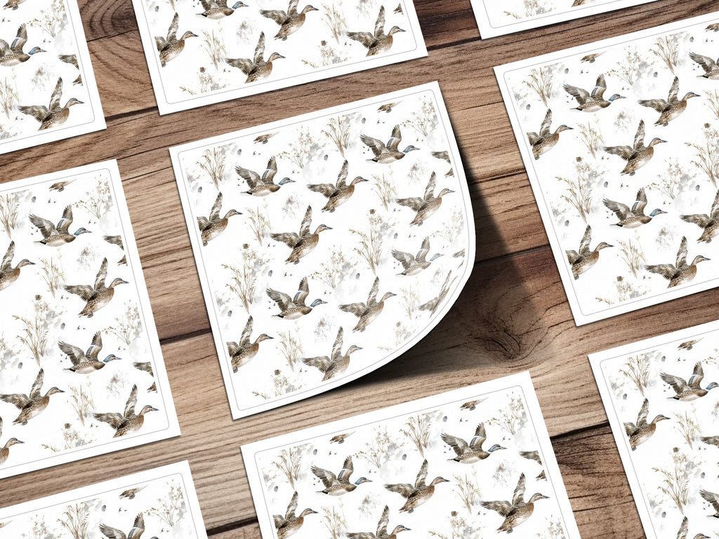 Ducks Flying Over Fields Art Print Product
