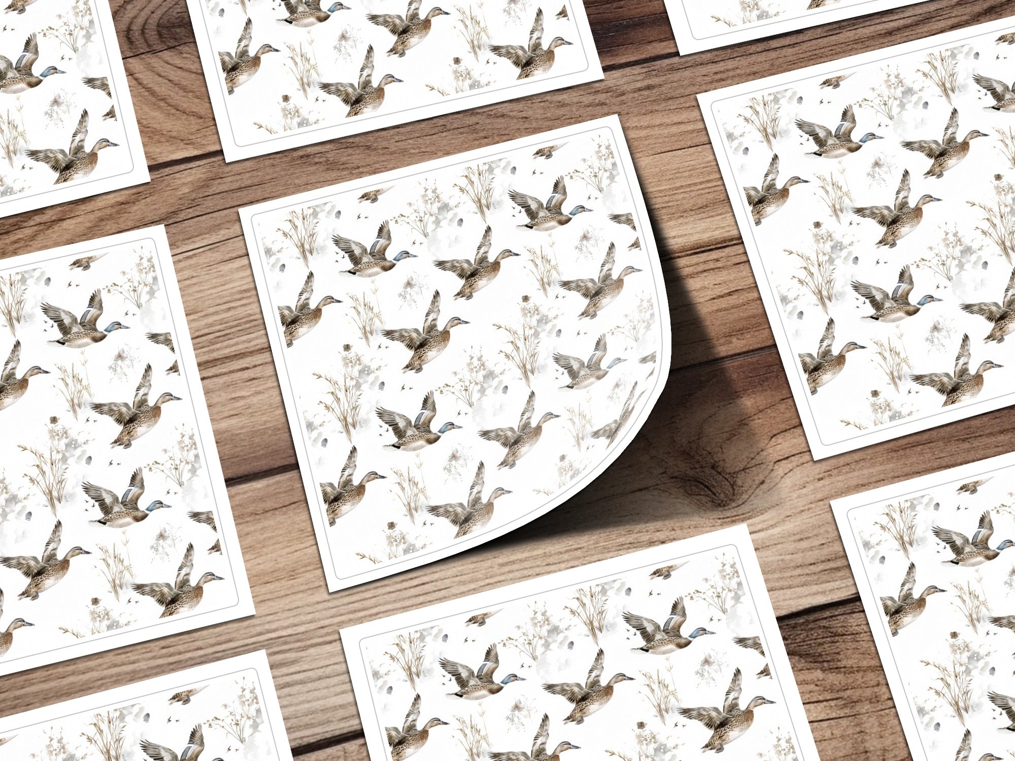 Ducks Flying Over Fields Art Print Product