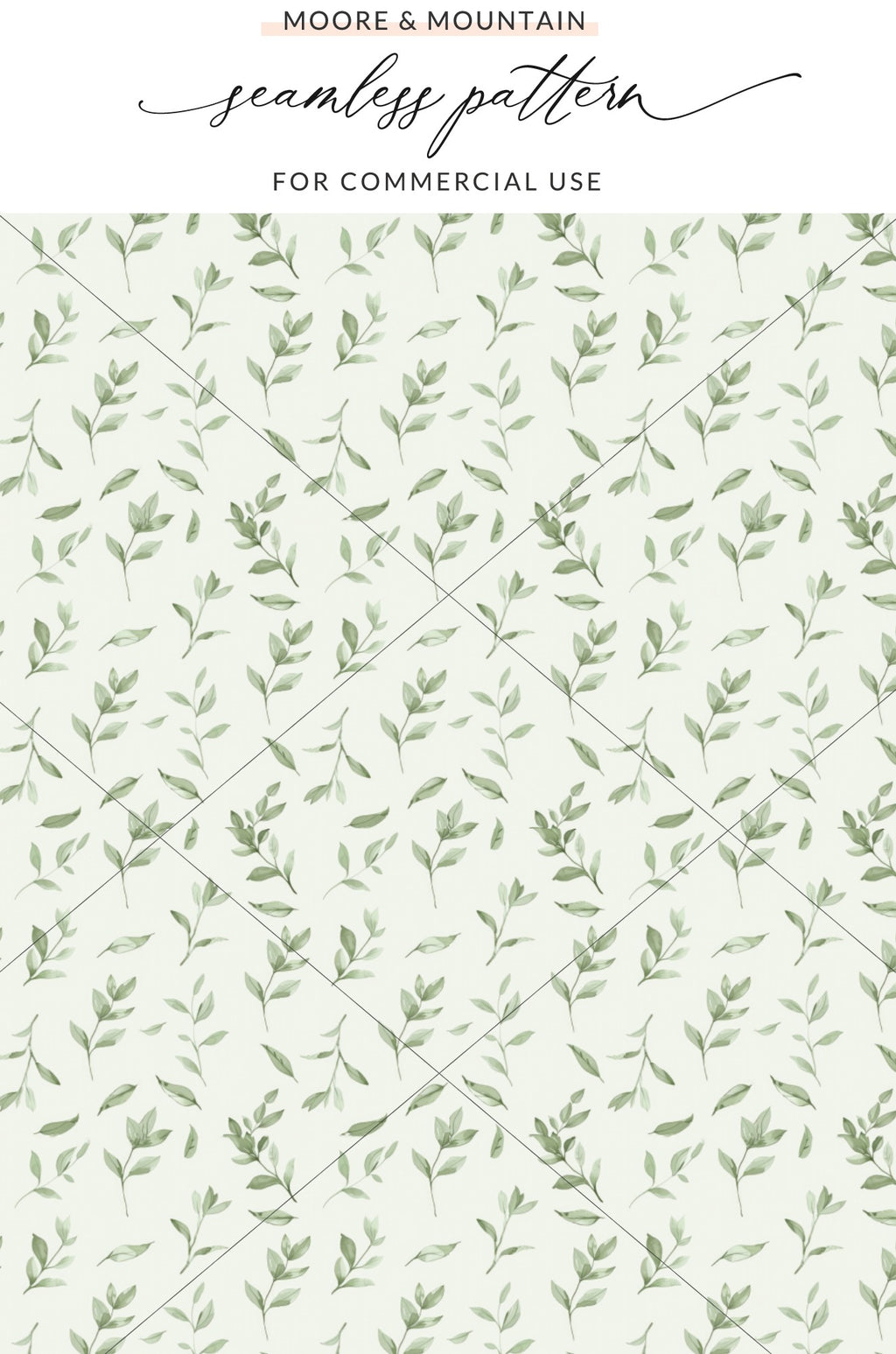 Elegant Greenery Seamless Pattern for Commercial Use