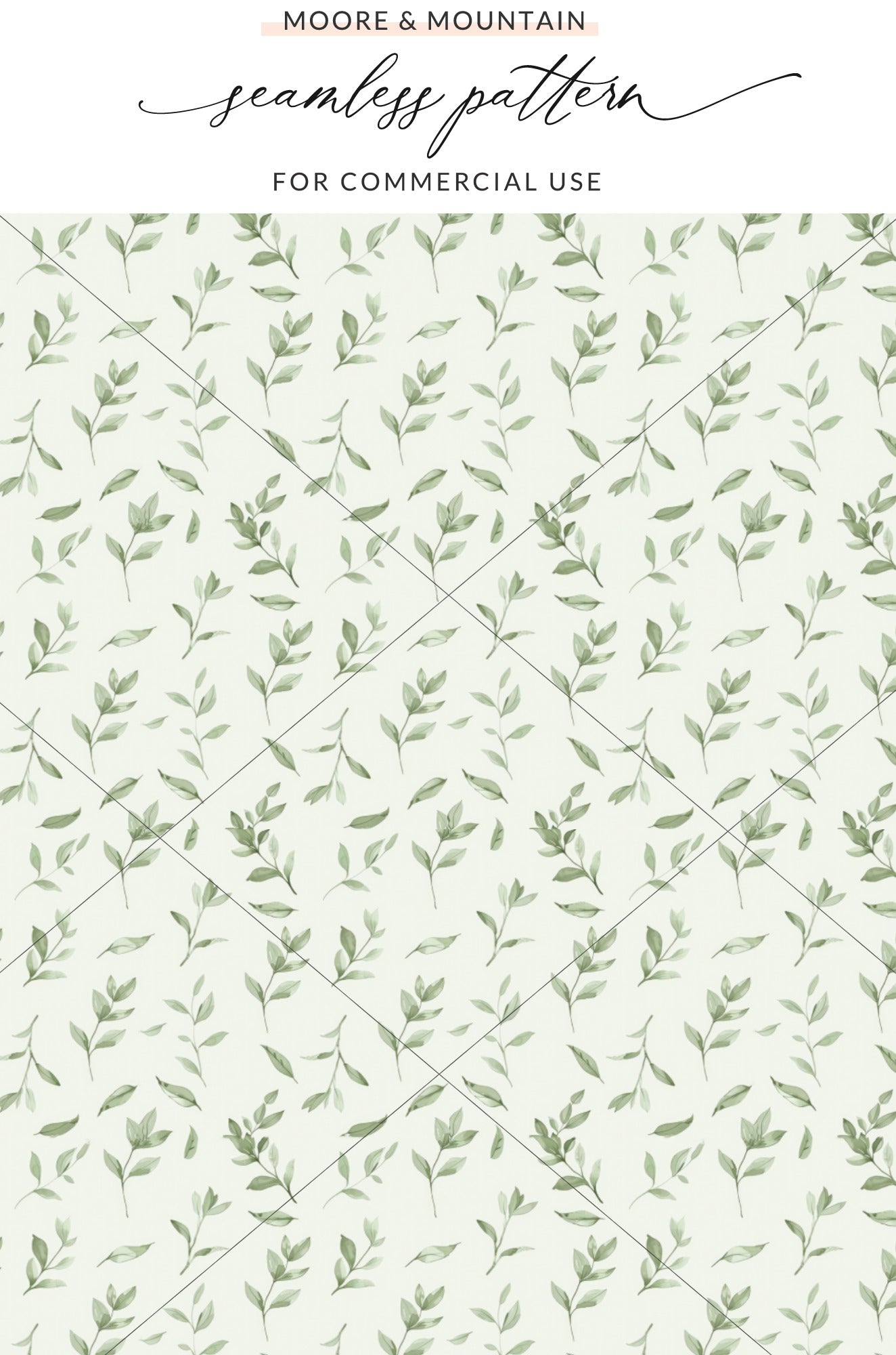 Elegant Greenery Seamless Pattern for Commercial Use