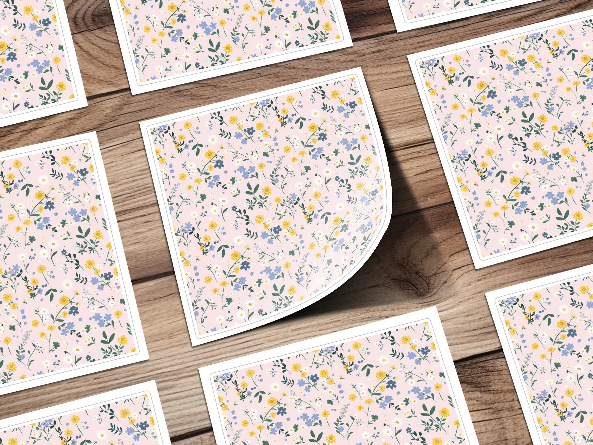 Floral Patterned Decorative Sheets for Crafting