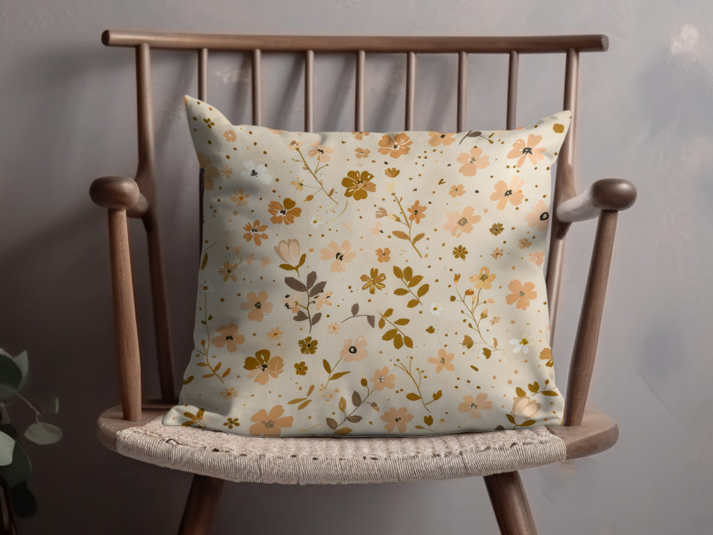 Elegant Cushion Cover with Floral Pattern Design