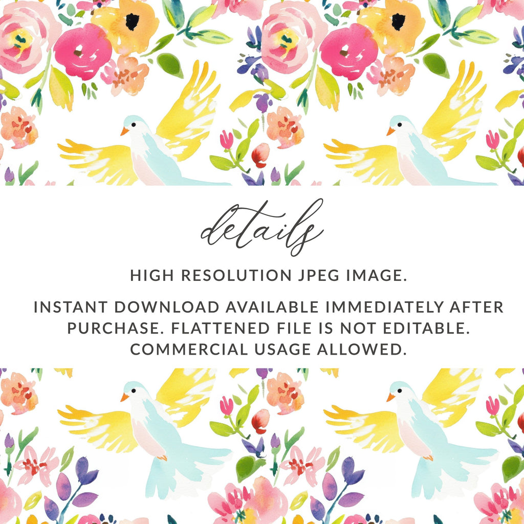 High Resolution Floral Watercolor JPEG Image Download