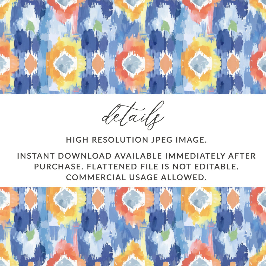 Colorful Ikat Pattern High Resolution JPEG Image Download
