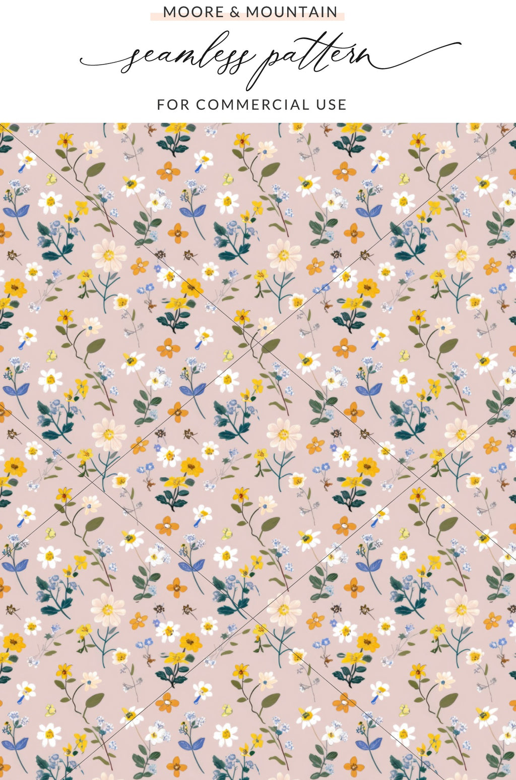 Floral Seamless Pattern for Commercial Use Product