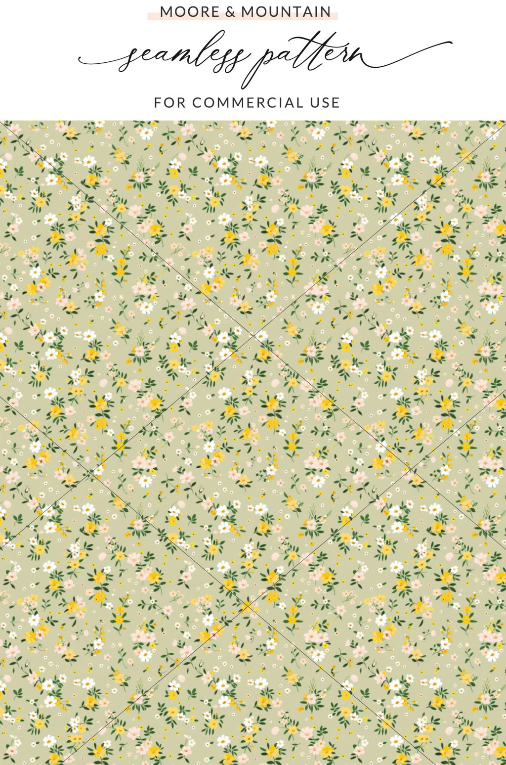 Moore Mountain Seamless Pattern Commercial Use Design