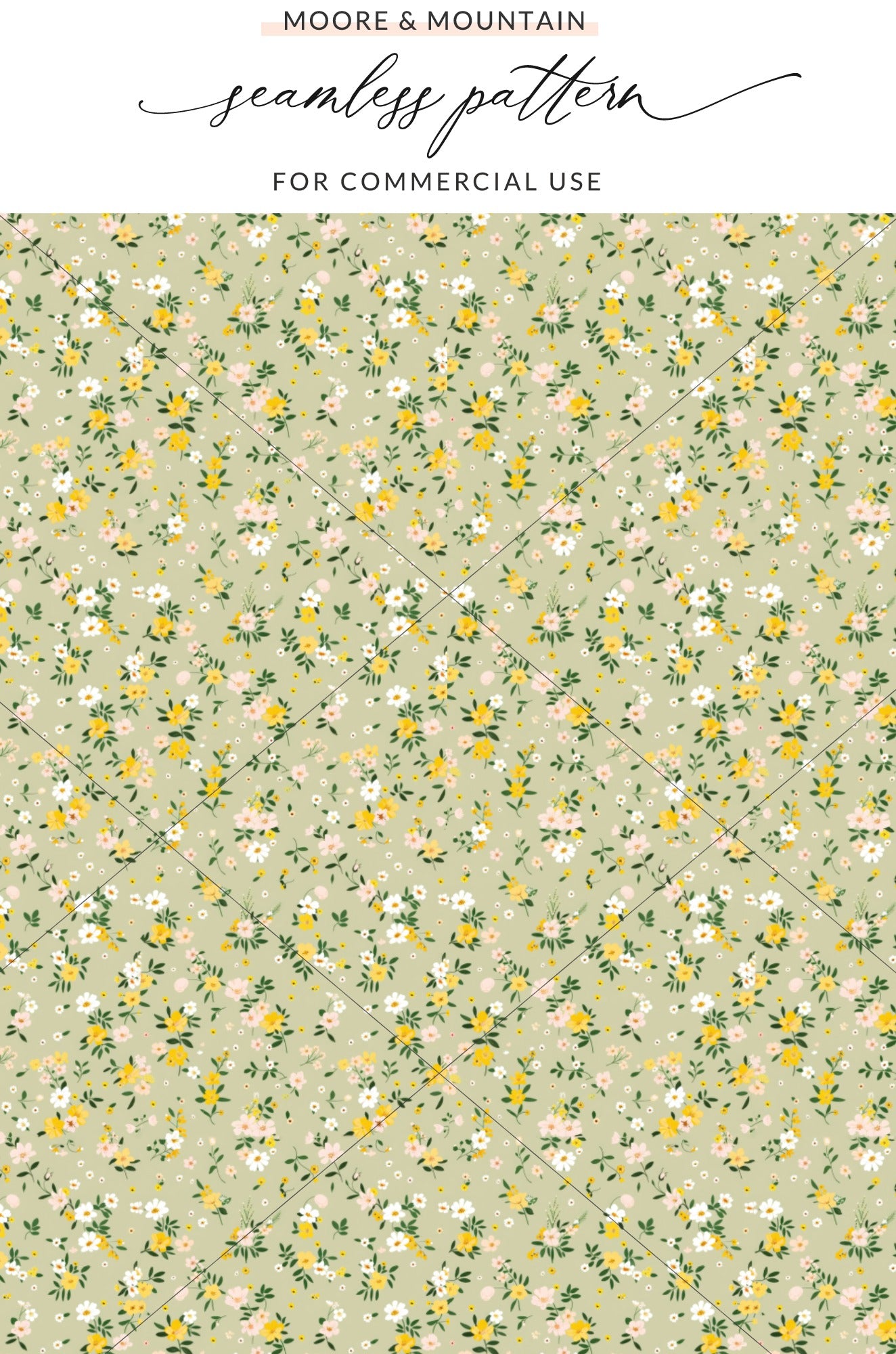 Moore Mountain Seamless Pattern Commercial Use Design