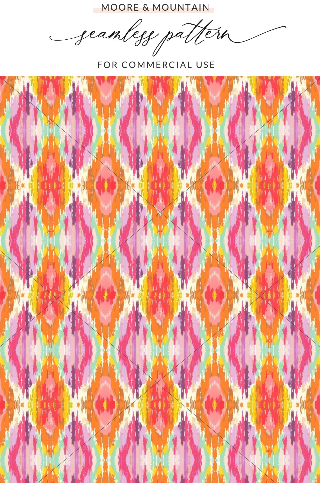 Colorful Abstract Seamless Pattern for Commercial Use