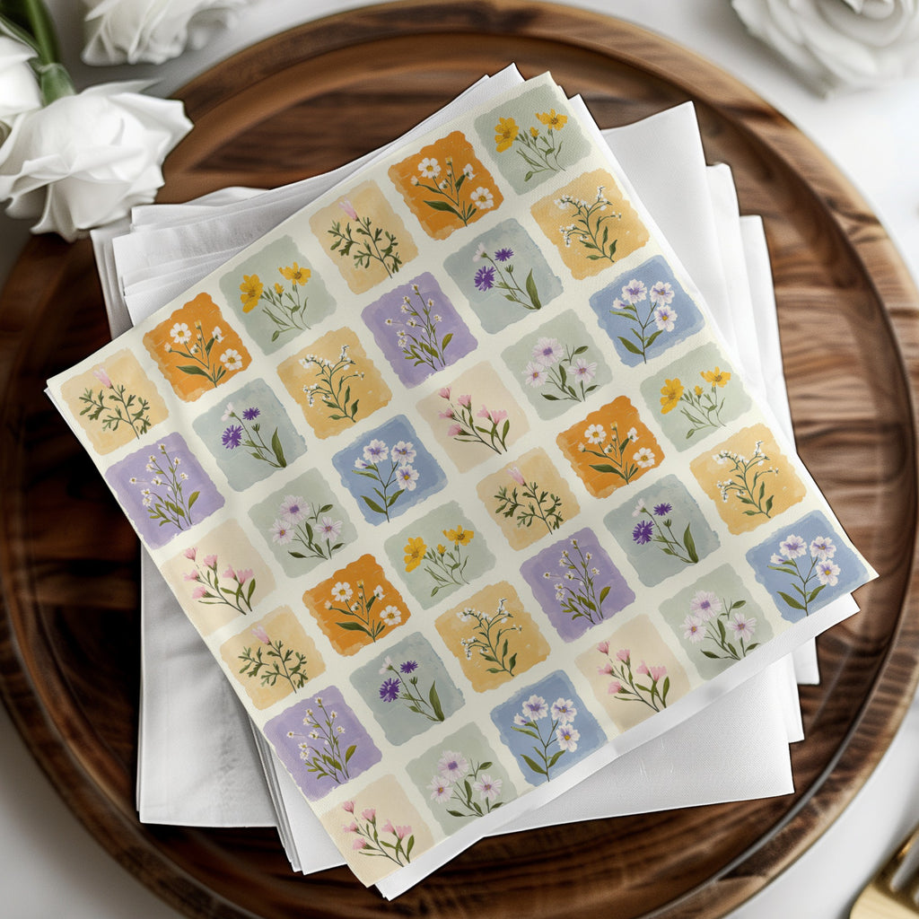 Floral Pattern Design Paper Napkins for All Occasions