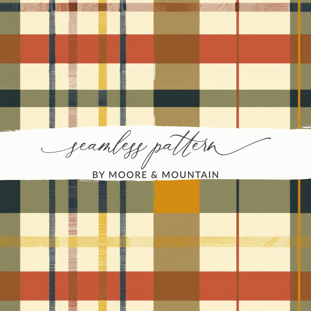 Autumn Inspired Plaid Seamless Pattern for Crafts and Decor