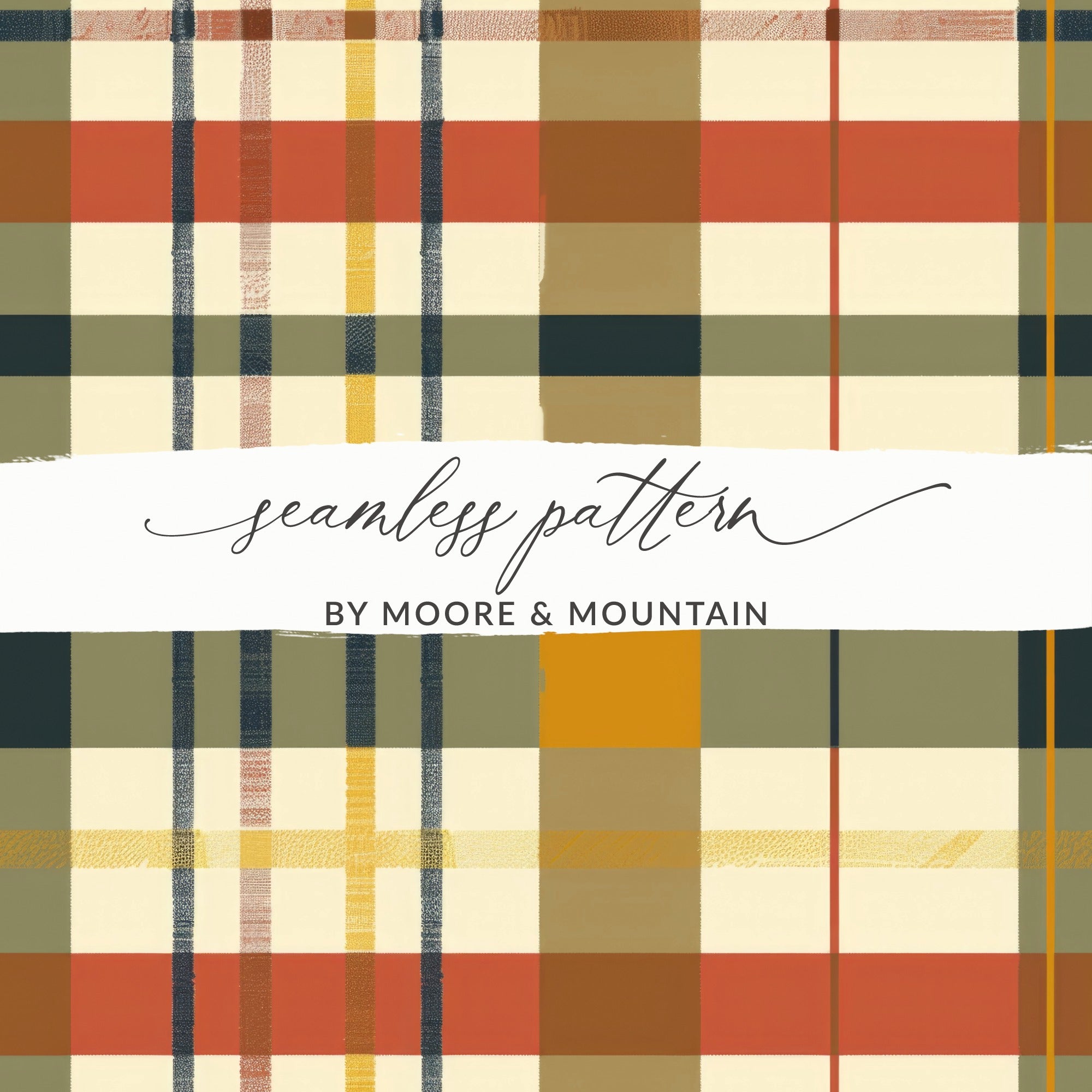 Autumn Inspired Plaid Seamless Pattern for Crafts and Decor