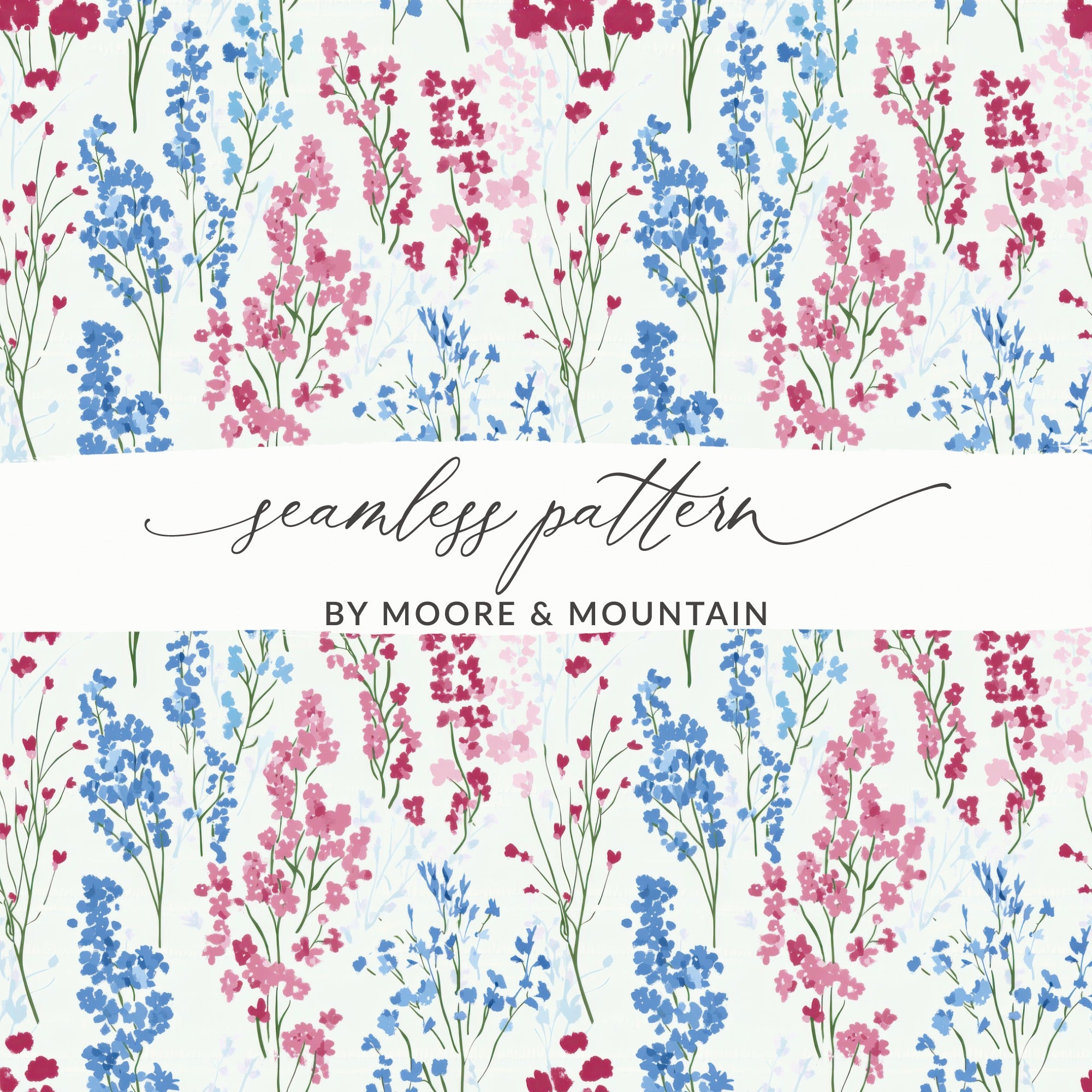 Floral Seamless Pattern by Moore & Mountain product