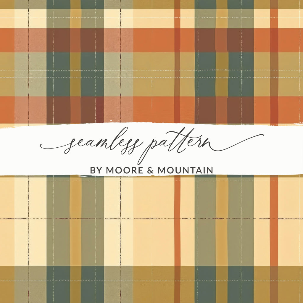 Seamless Plaid Pattern Design by Moore and Mountain
