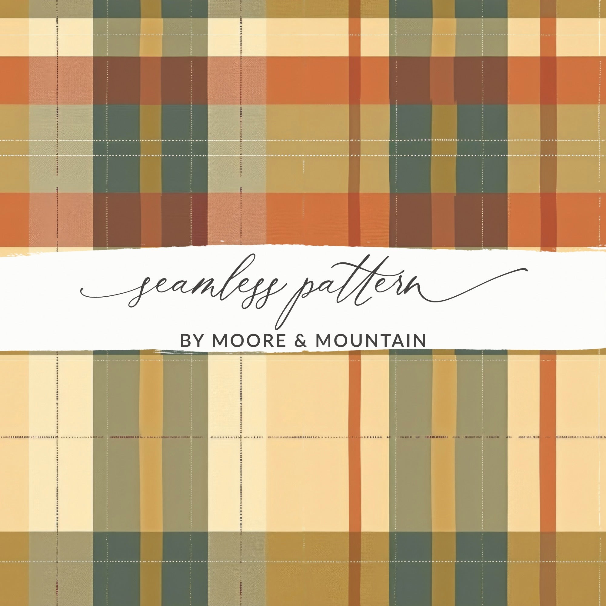 Seamless Plaid Pattern Design by Moore and Mountain