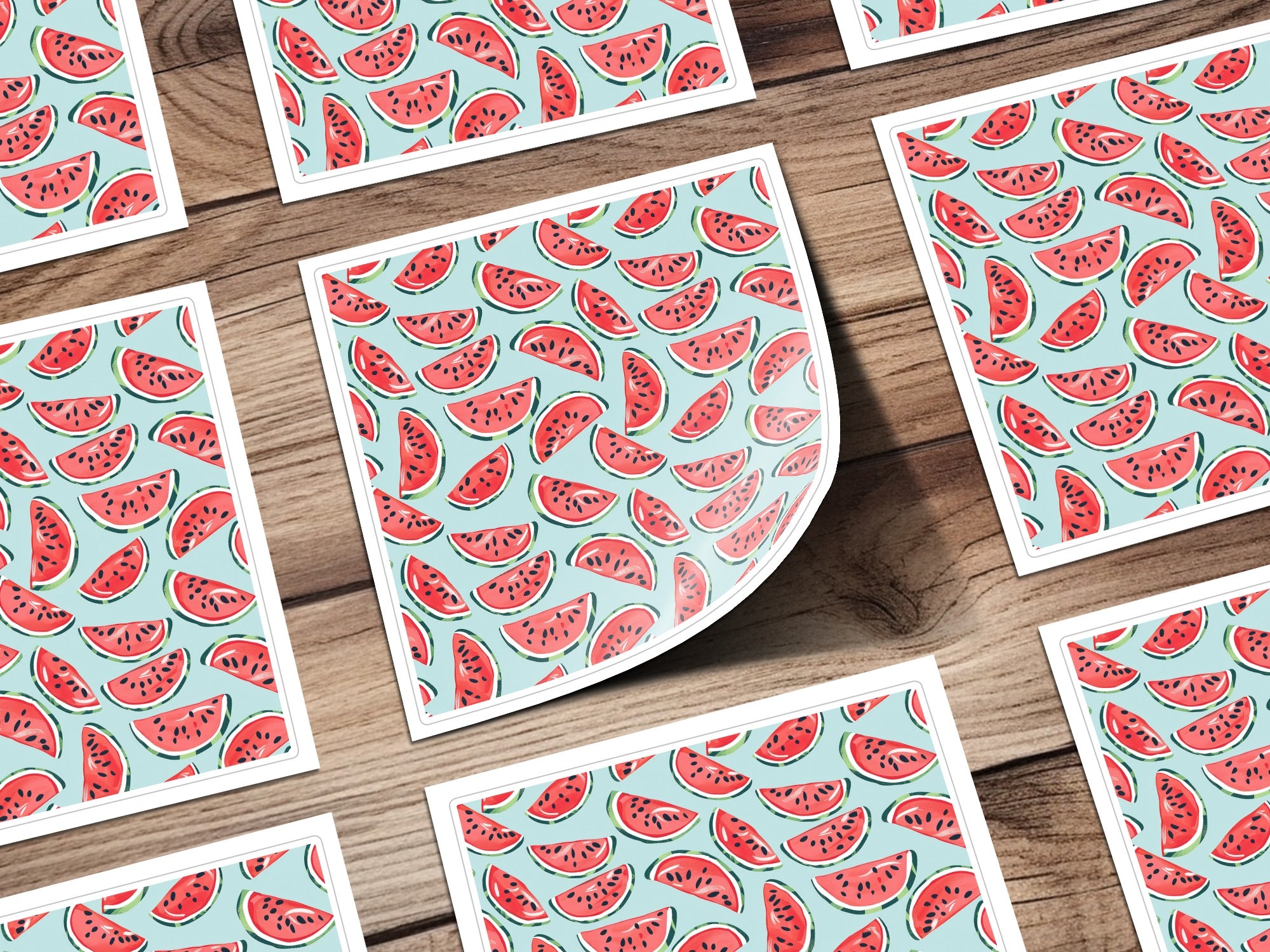 Watermelon Slices Pattern Print Decorative Paper