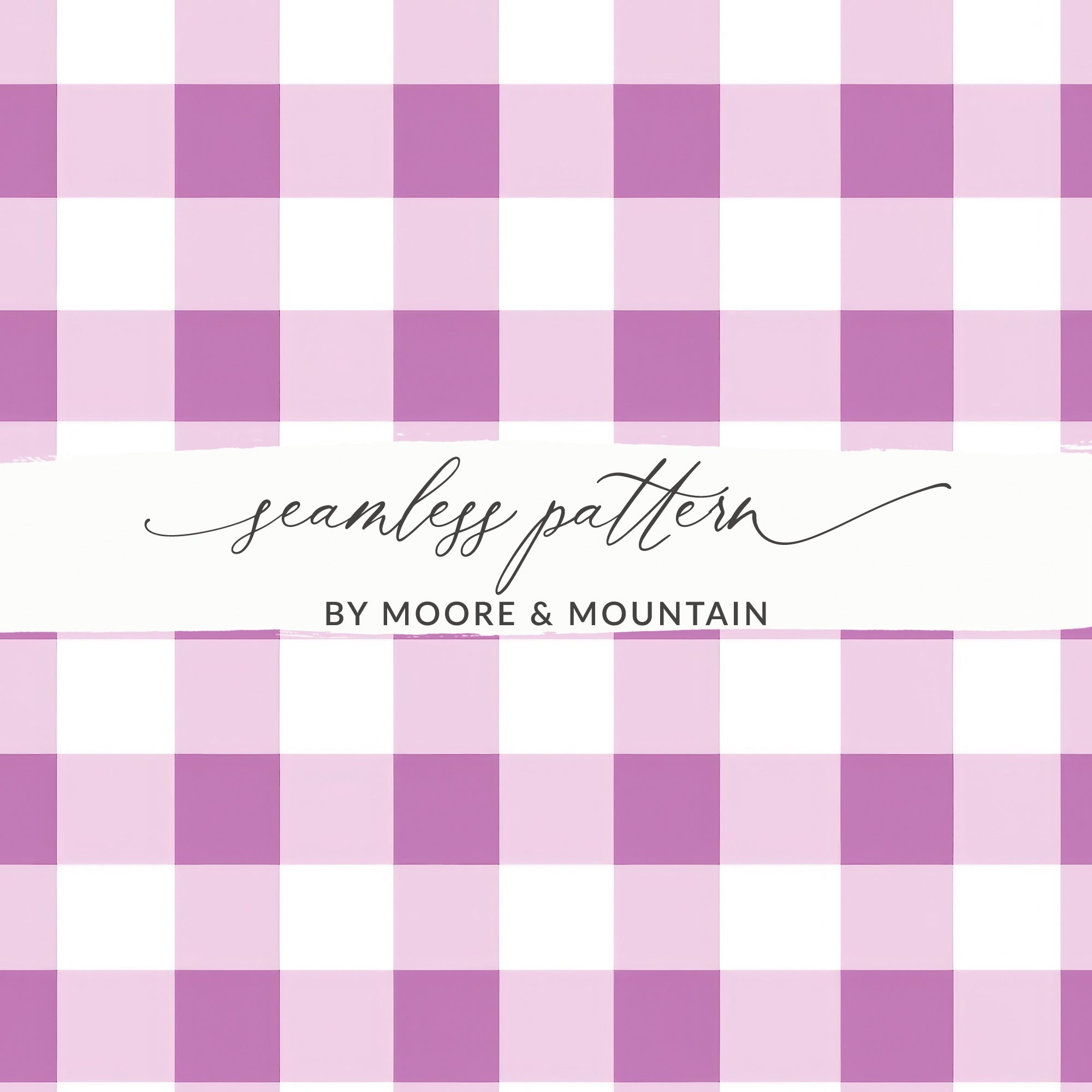 Purple and Pink Gingham Seamless Pattern Design