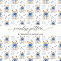 Love Bears All Things 1 Corinthians 13:7 seamless pattern