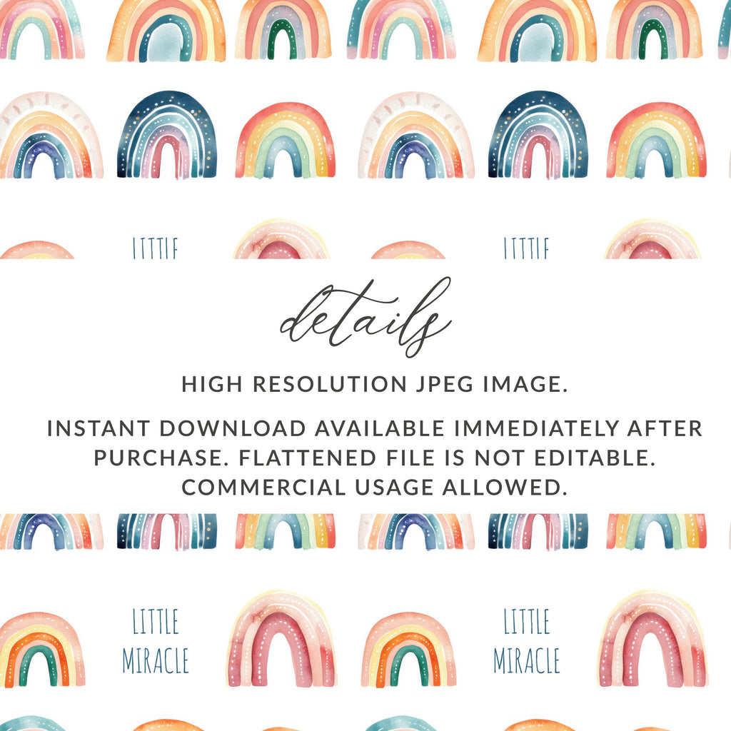 Instant Download High Resolution JPEG Rainbow Image