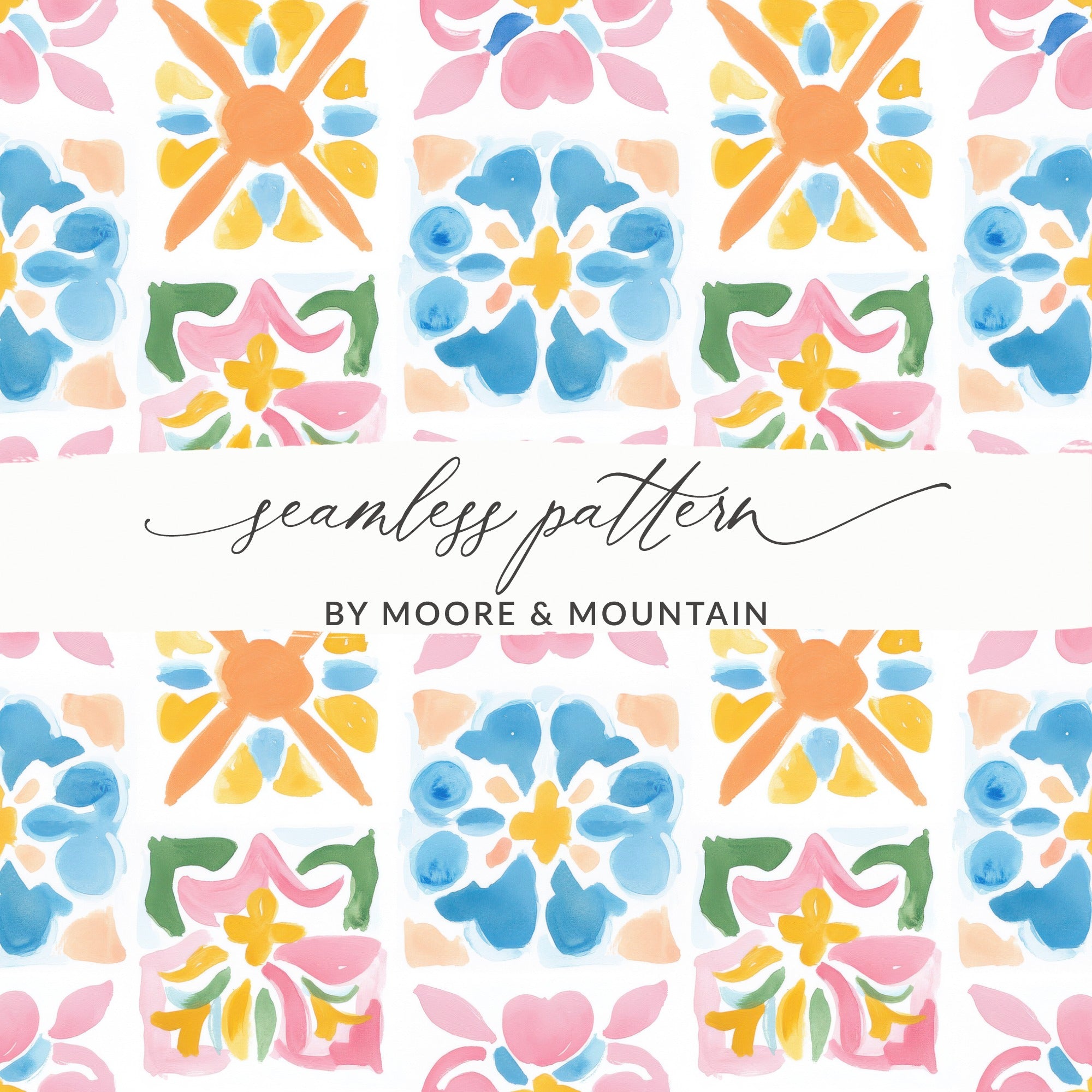 Colorful Abstract Pattern BY MOORE & MOUNTAIN product type
