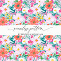 Vibrant Spring Floral Seamless Pattern by Moore & Mountain