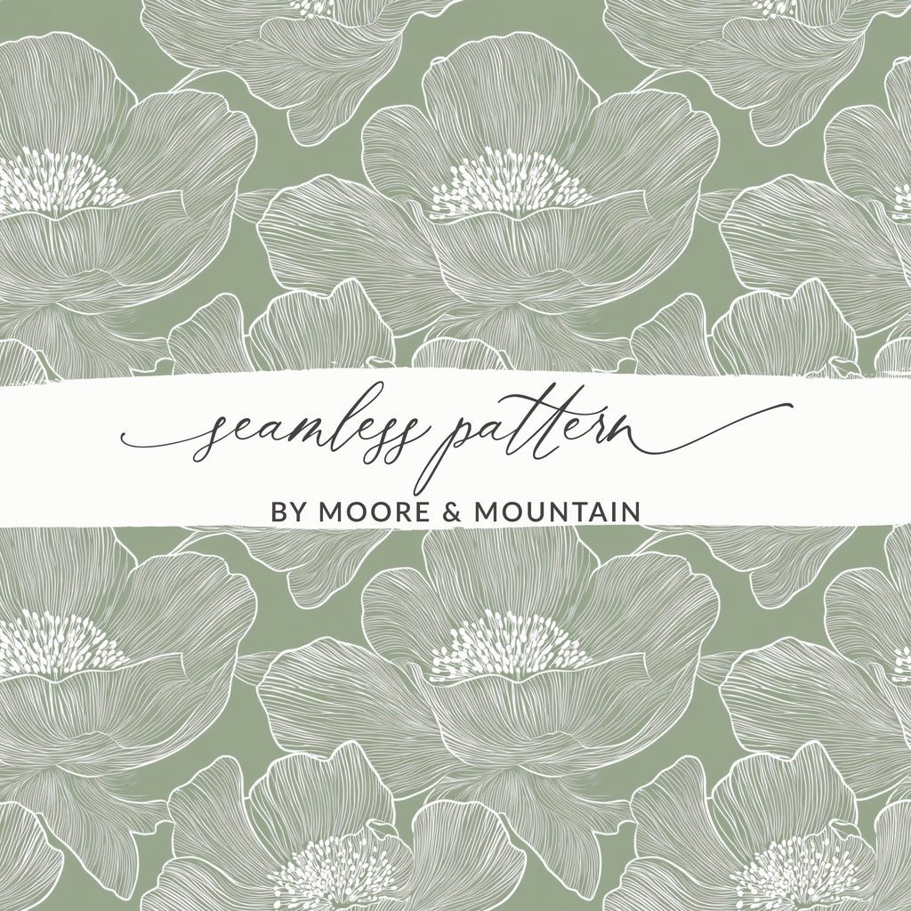 Beautiful Floral Seamless Pattern by Moore and Mountain