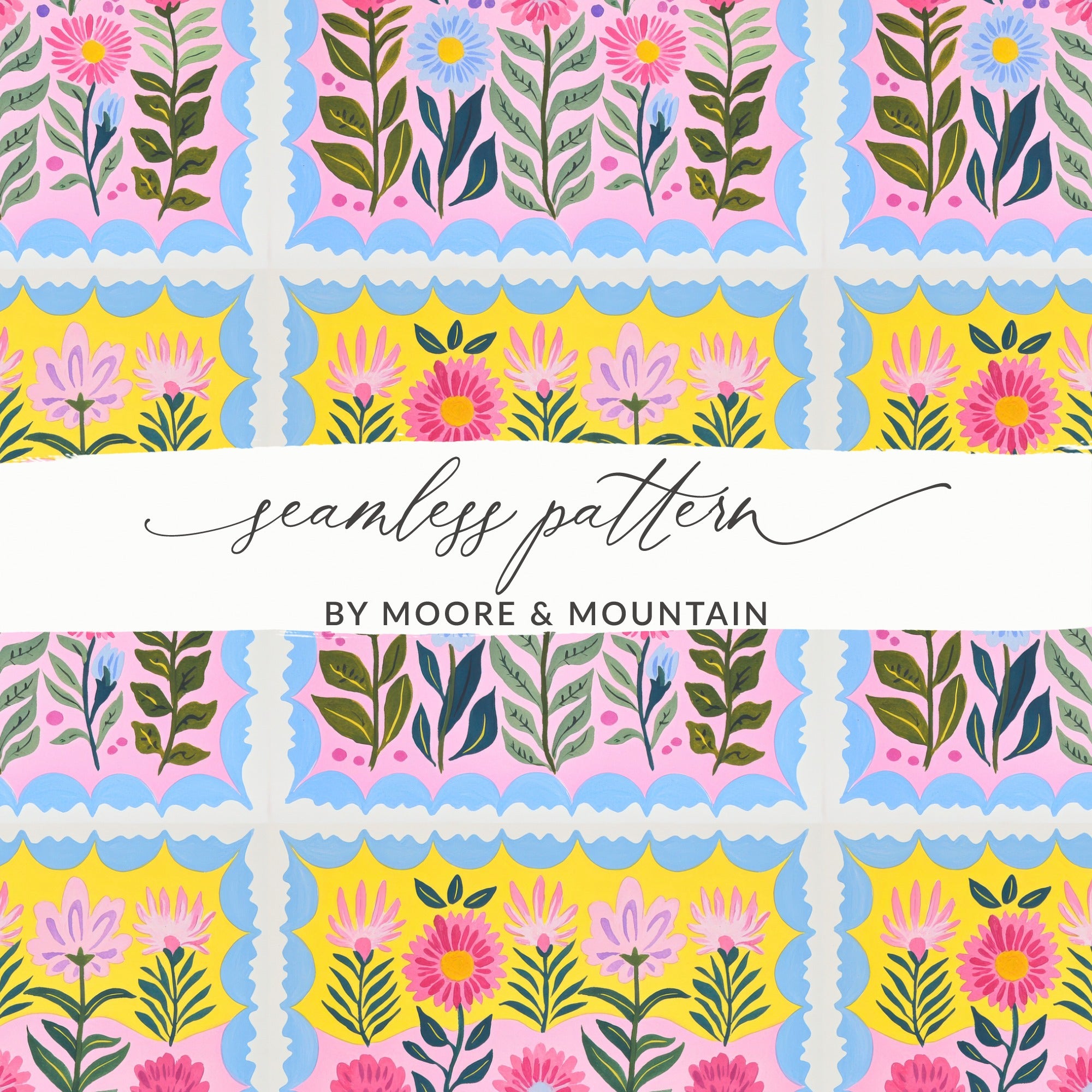 Seamless Floral Pattern by Moore & Mountain Design